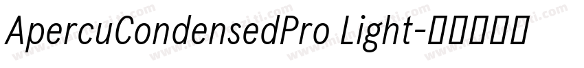 ApercuCondensedPro Light字体转换